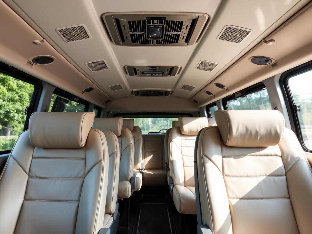 Luxury van leather interior